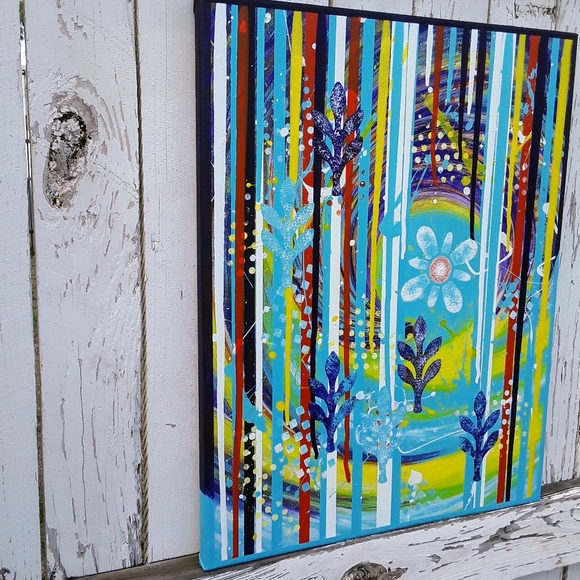 🎨 Organic Abstract Painting - Picture 3 of 5